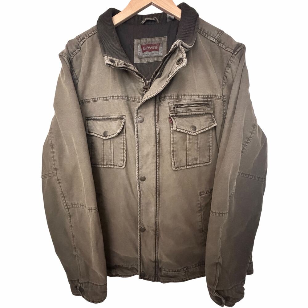 Levi's Olive Utility Jacket Mens XL